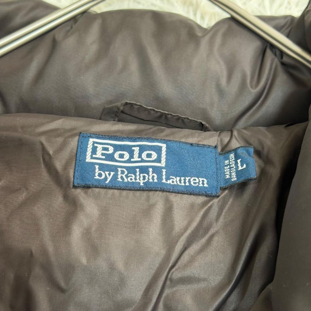 16972✨美品✨ポロバイラルフローレン L ポニー刺繍 肉厚 ダウンジャケット