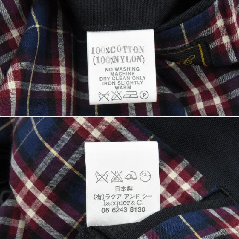 美品◇lacquer&C◇バルマカーンコート◇M-L◇ネイビー◇ロロピアーナ