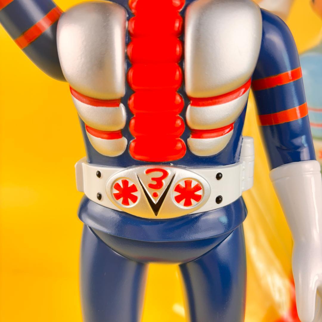 仮面ライダーV3 面取れ 当時物風 珍色 マルサン・ブルマァク・・/やま