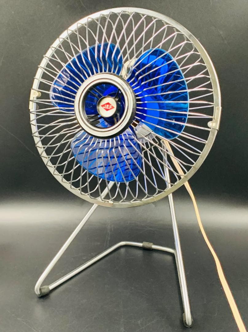 ジェフ 卓上 扇風機 JEF-206型 小型 昭和レトロ【送料無料 完動品