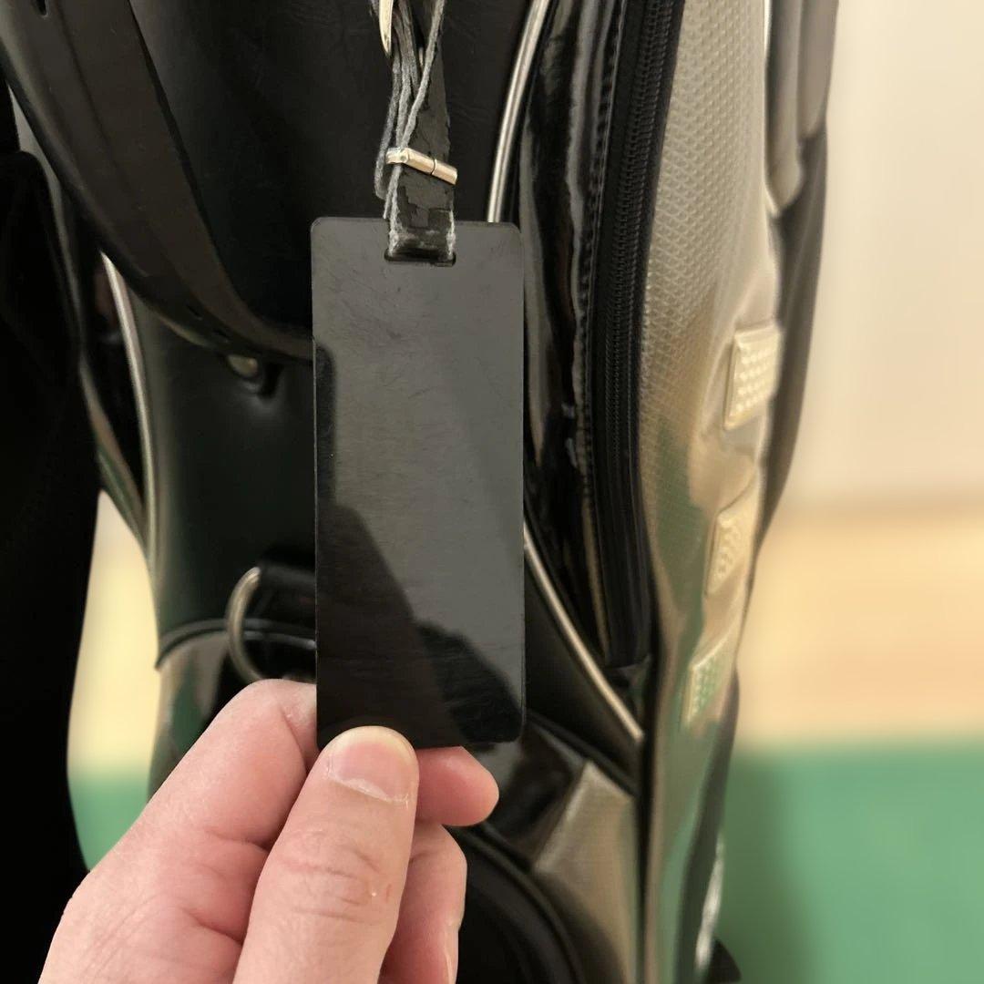 adidas キャディバッグ黒 ブラックヘッドカバー付き