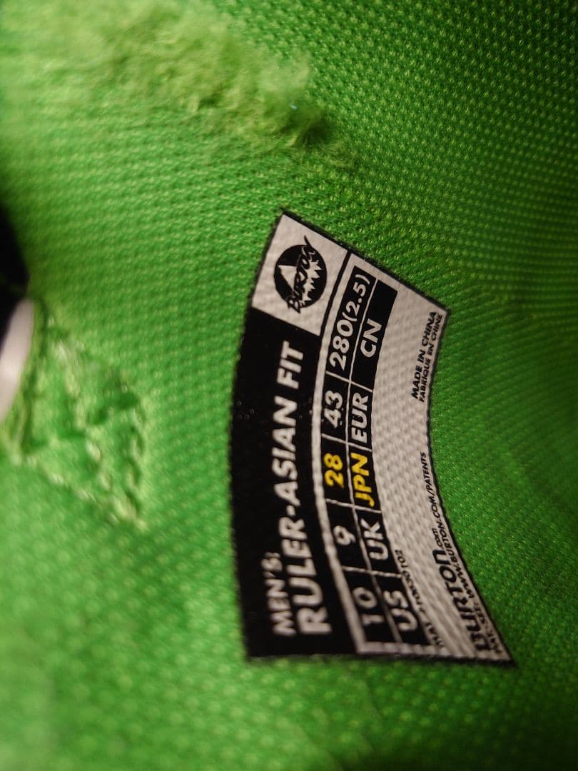 BURTON RULER-ASIAN FIT 28.0cm スノボブーツ