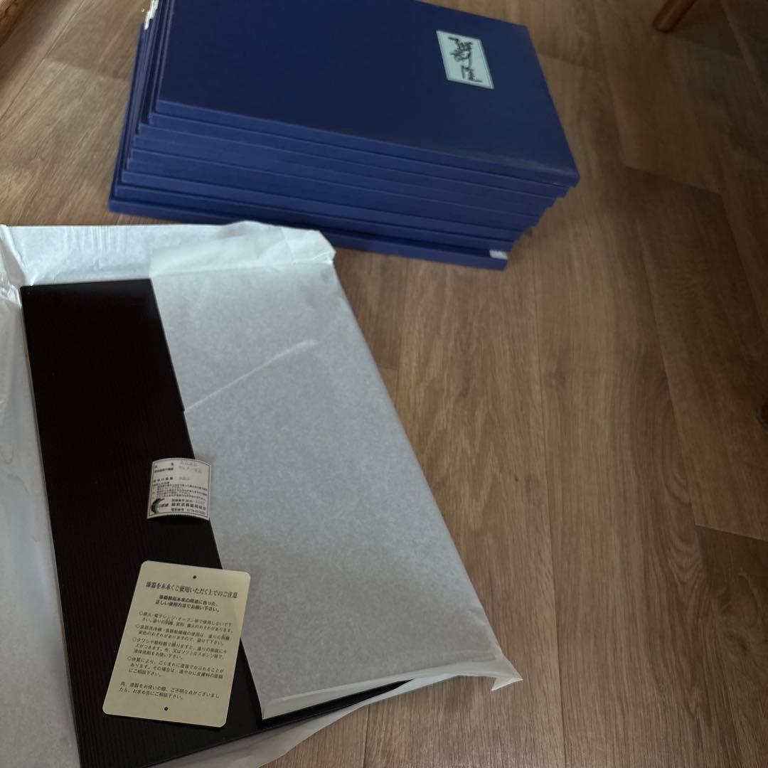 越前塗りトレー10枚（ウレタン漆器）食卓御膳