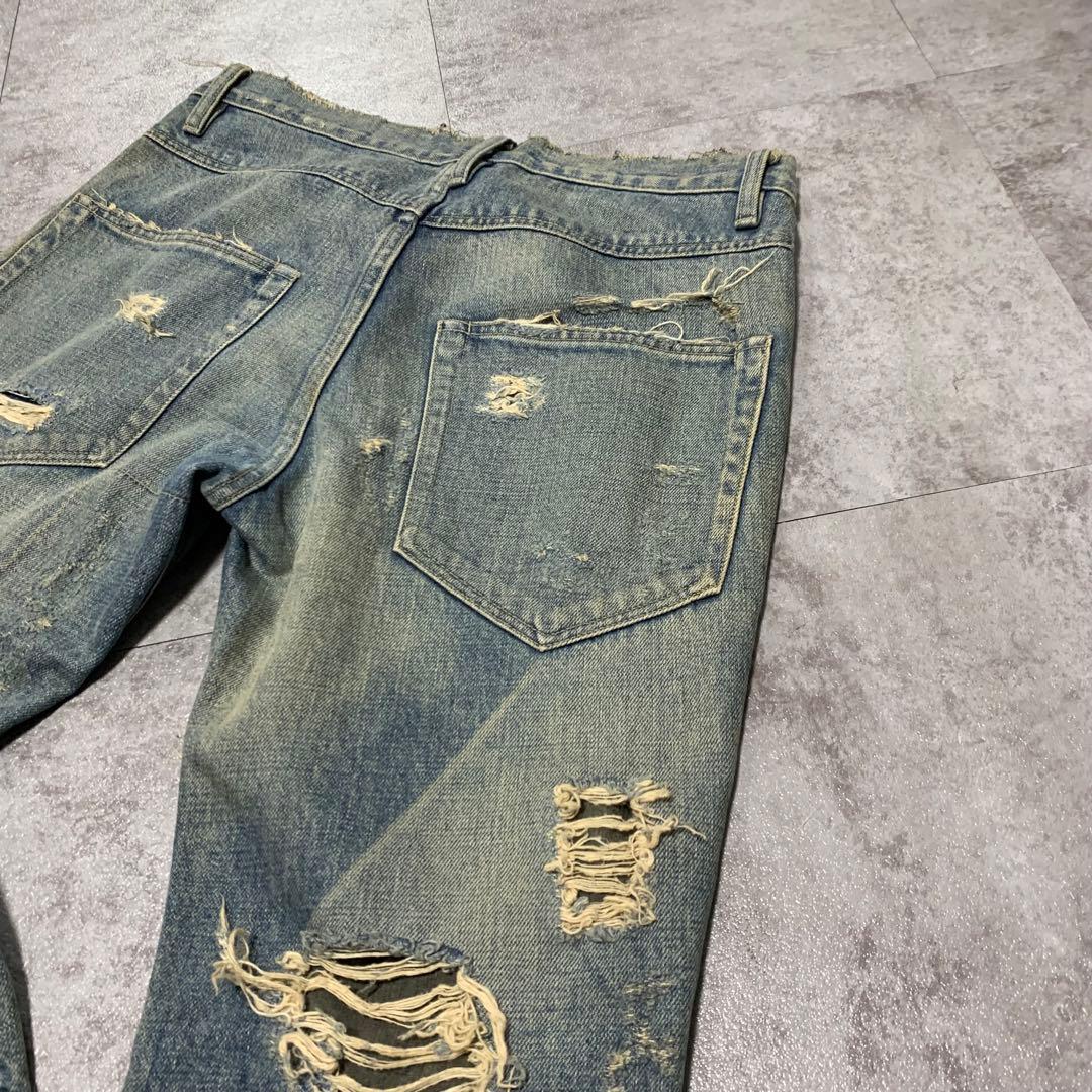 名作 BUMP藤原基央着用同型 オッサモンド デストロイデニム - メルカリ
