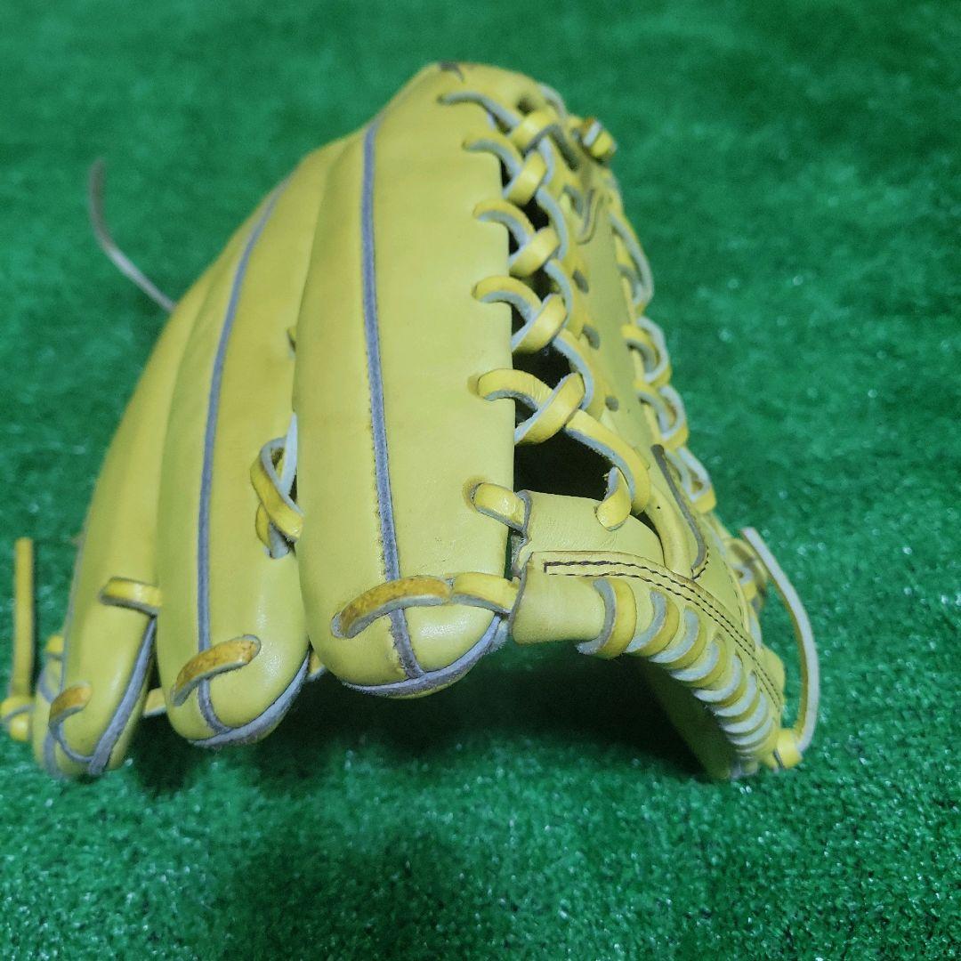ミズノプロ 硬式外野手 グローブ 外野手用 日本製 イエロー グラブ