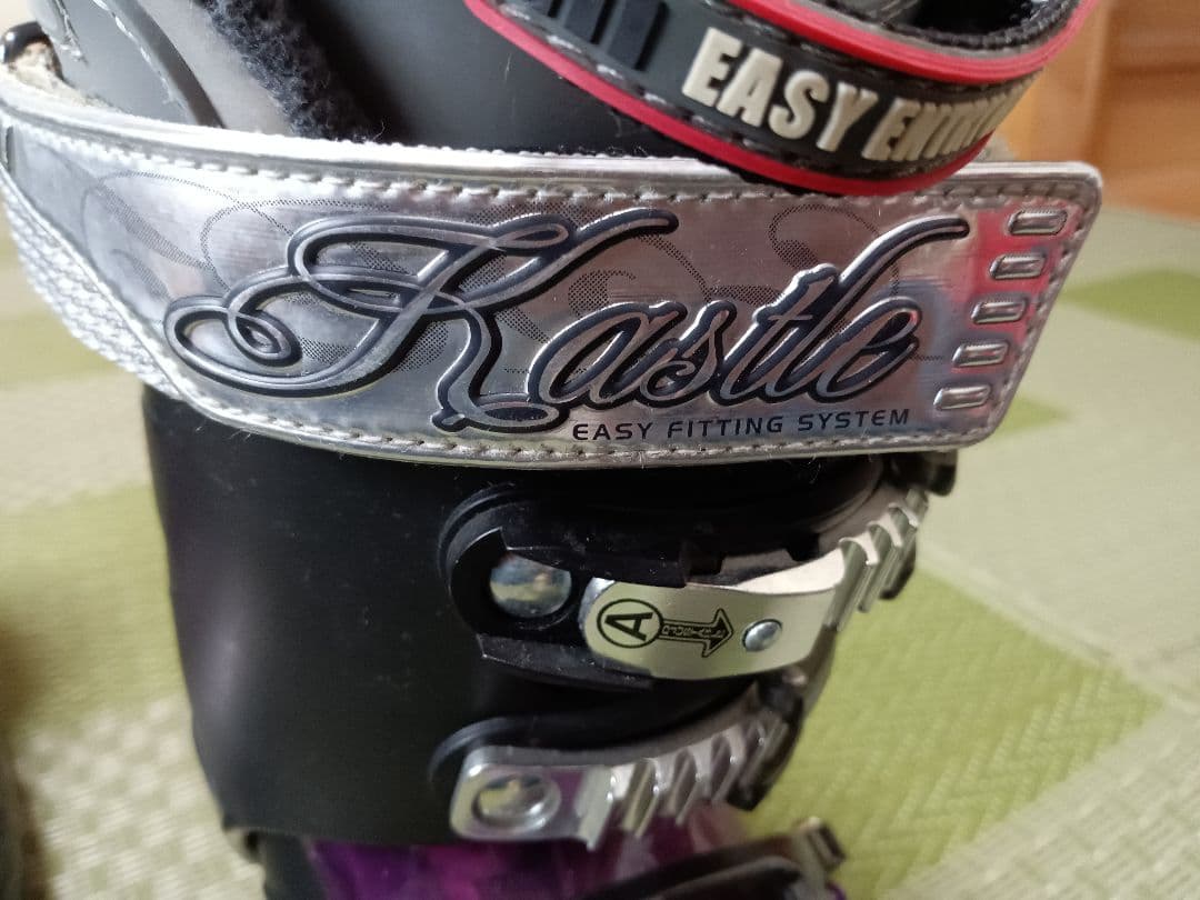 スキーブーツ　25〜25.5位KASTLE 紫/黒　✿発送