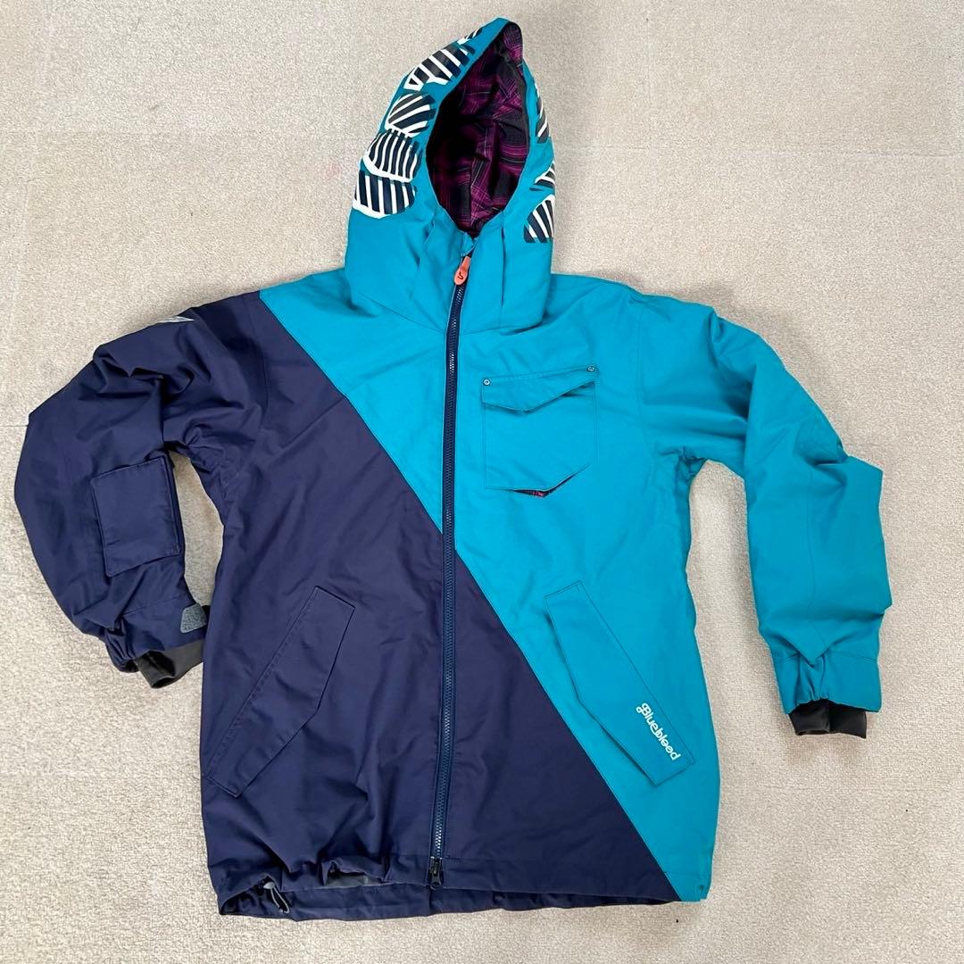 スノーボードジャケット ウェア メンズ 青 紺 バイカラー BlueBlood