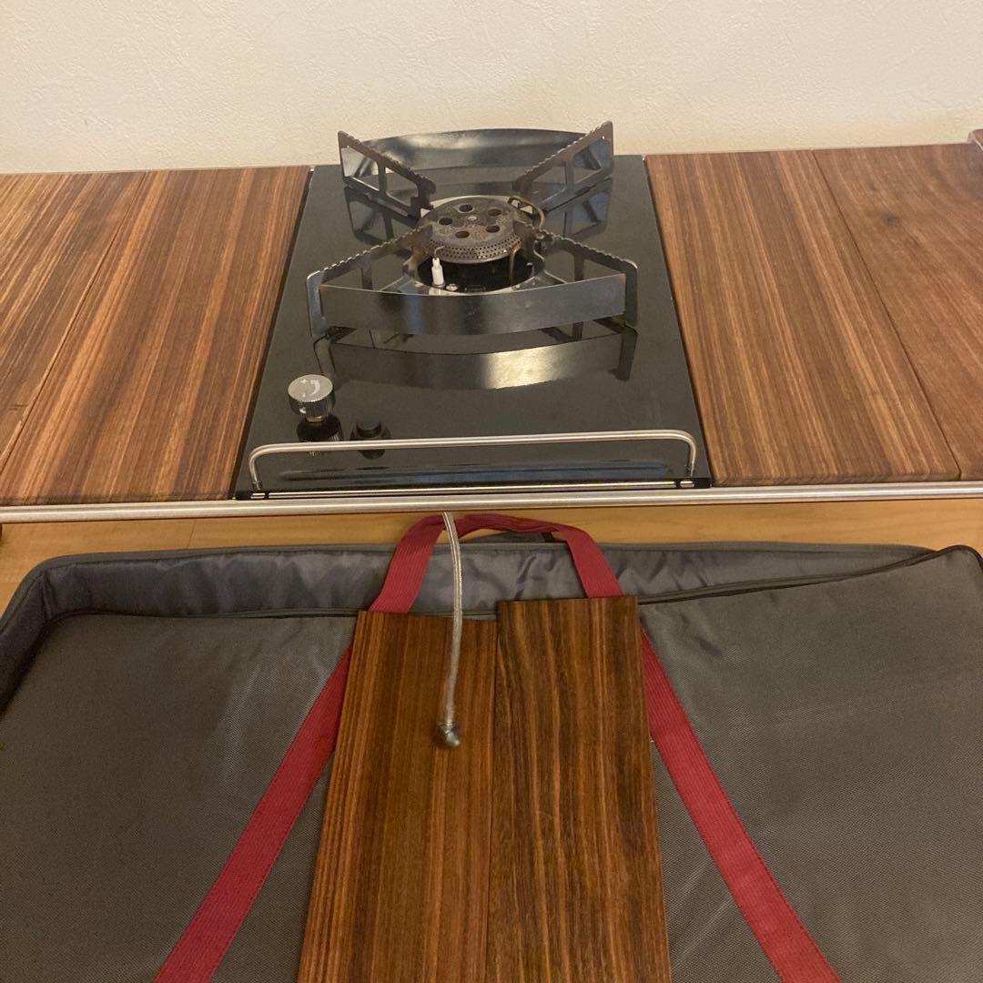 igtアウトドアテーブル 木目調