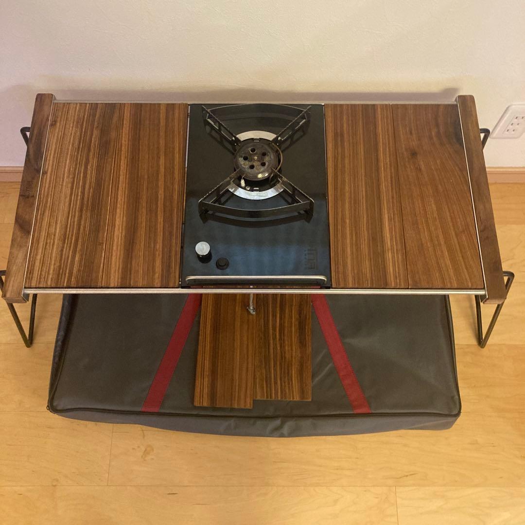 igtアウトドアテーブル 木目調