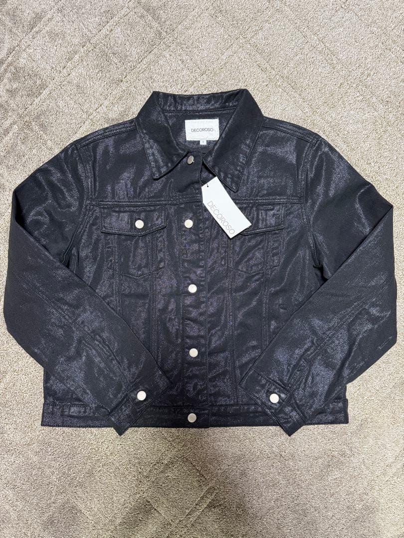 DECOROSO コーティングデニムジャケット ブラック サイズ02