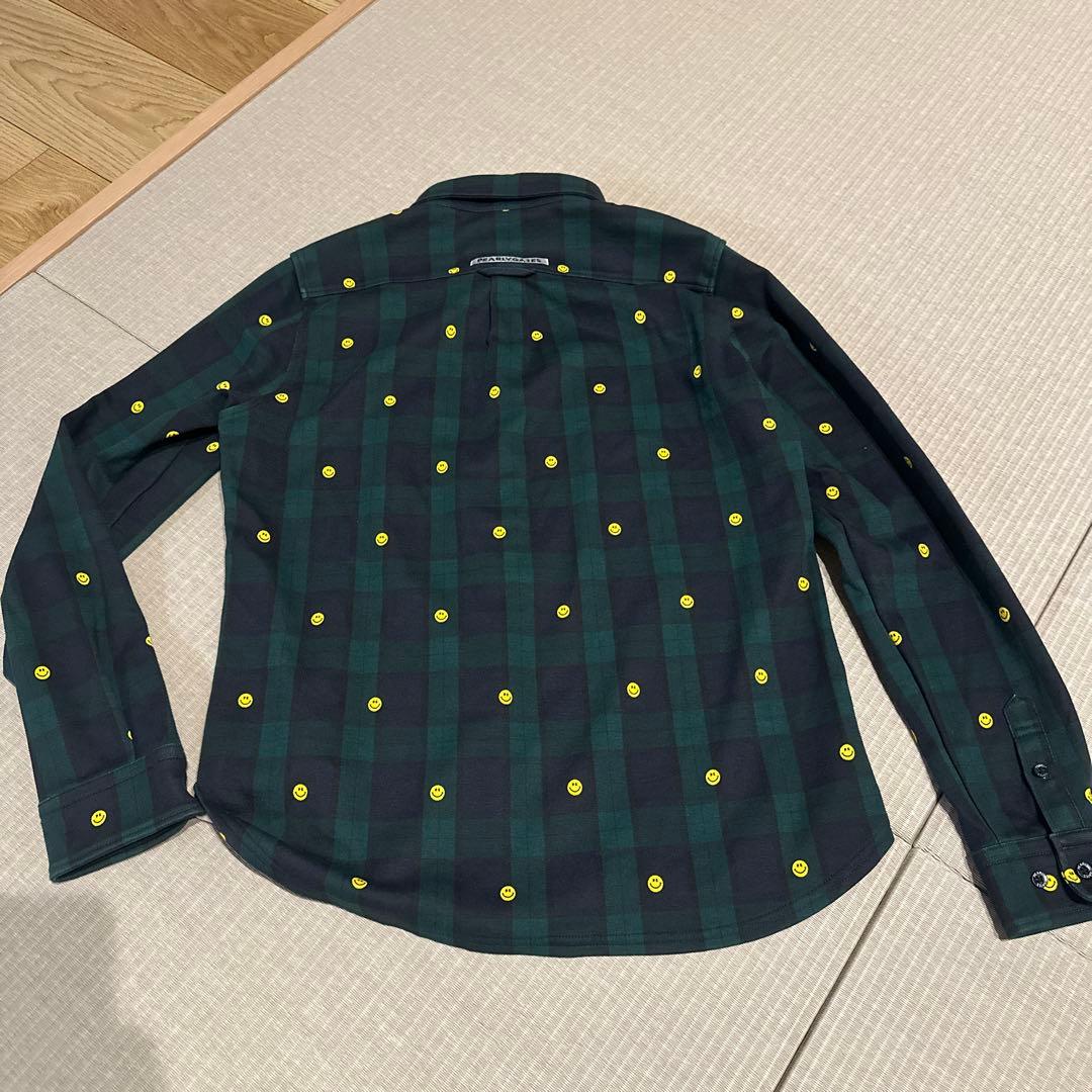 Pearly Gates スマイリーフェイス チェックシャツ