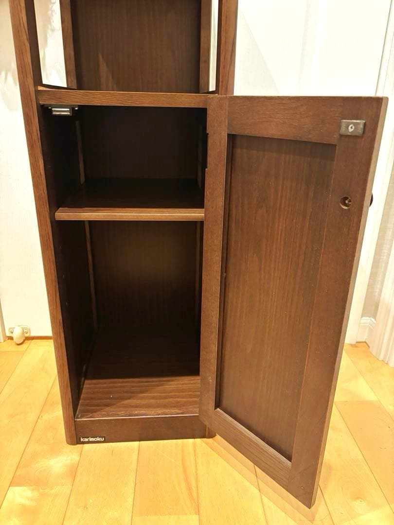 karimoku カリモク 木製 収納家具 ブラウン アンティーク レトロ