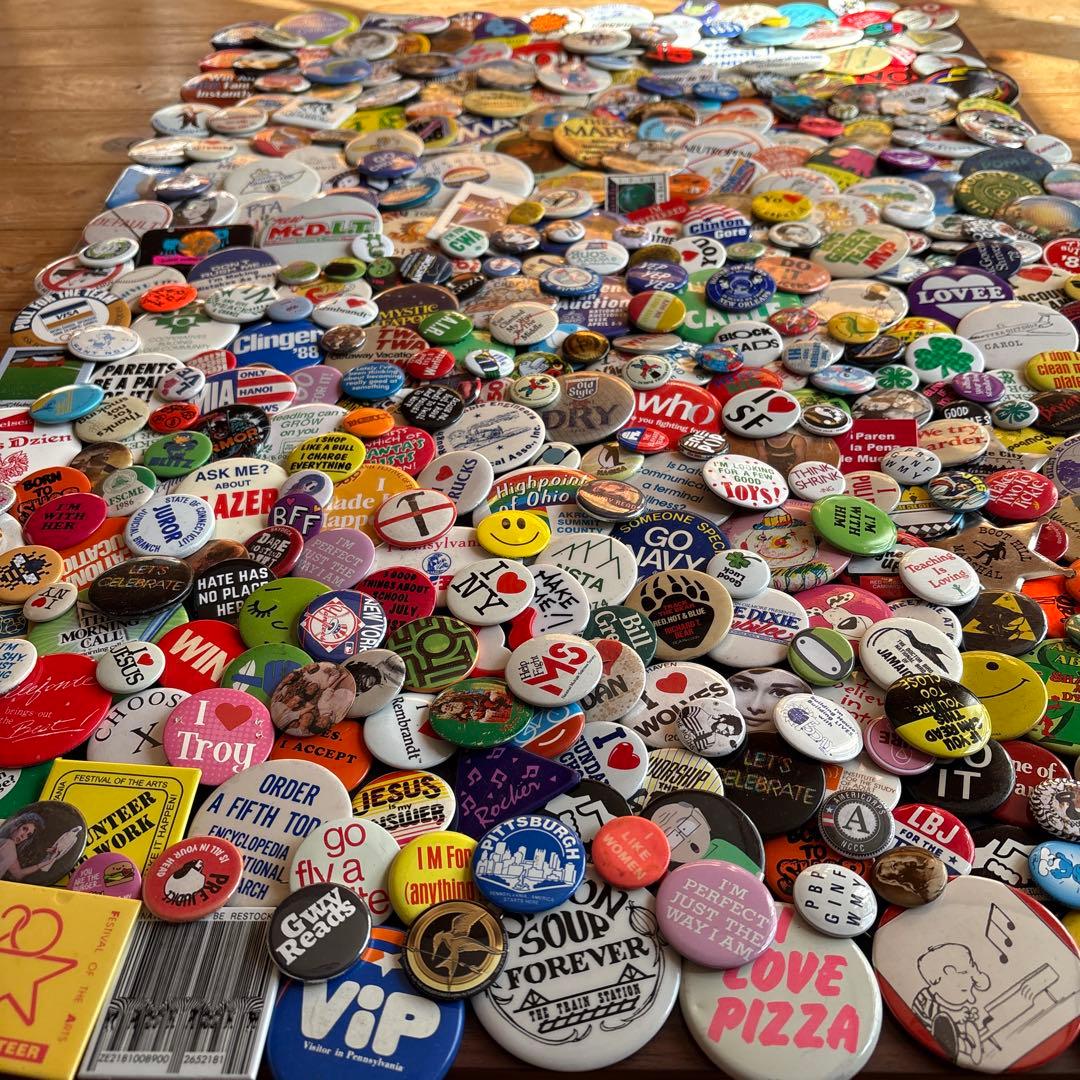 古*A様 ヴィンテージ缶バッジ／450個OVER ／US VINTAGE