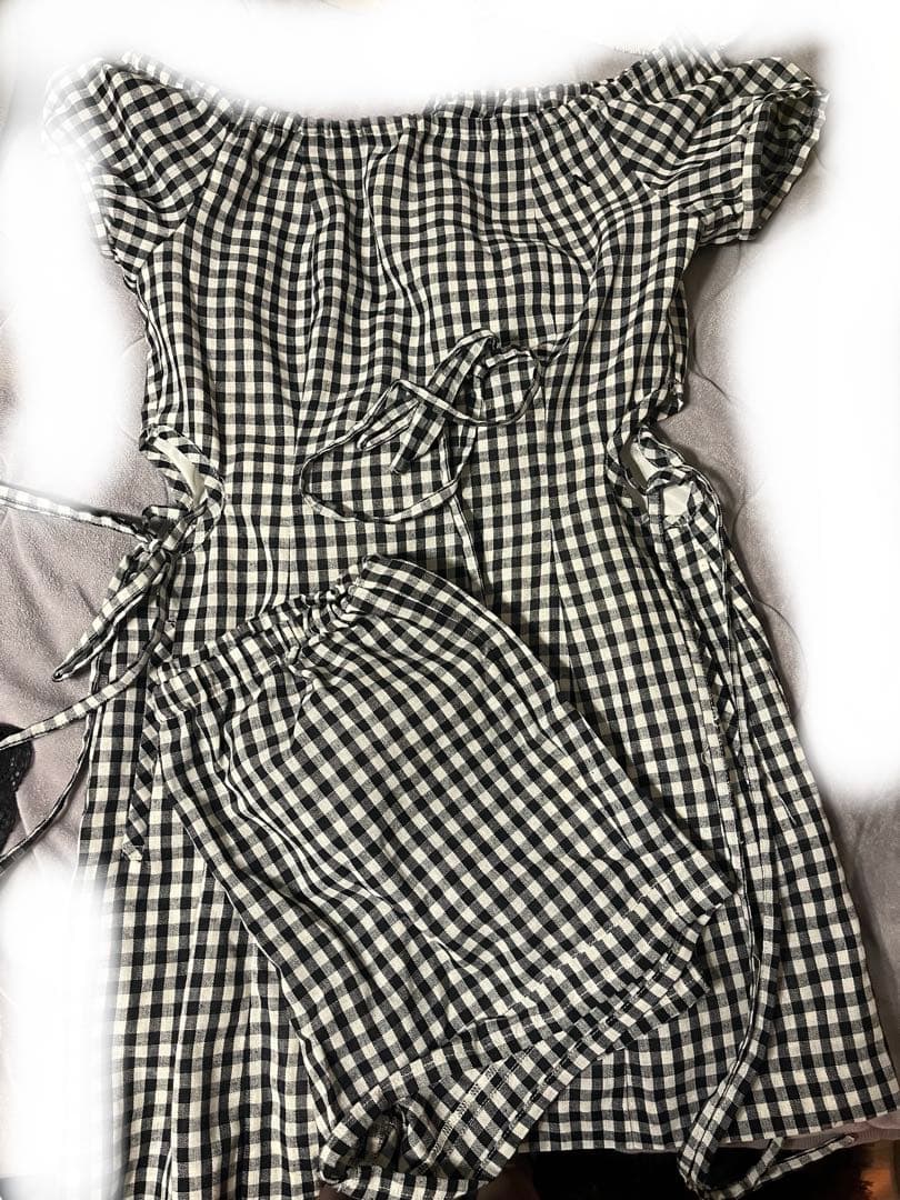 ワンピース Becky check mini dress