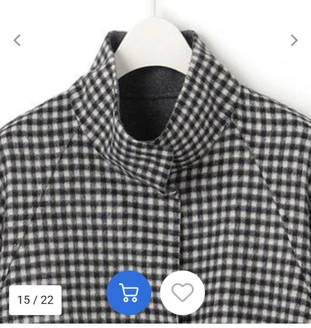 ICB チェック柄 ポンチョコート (405)