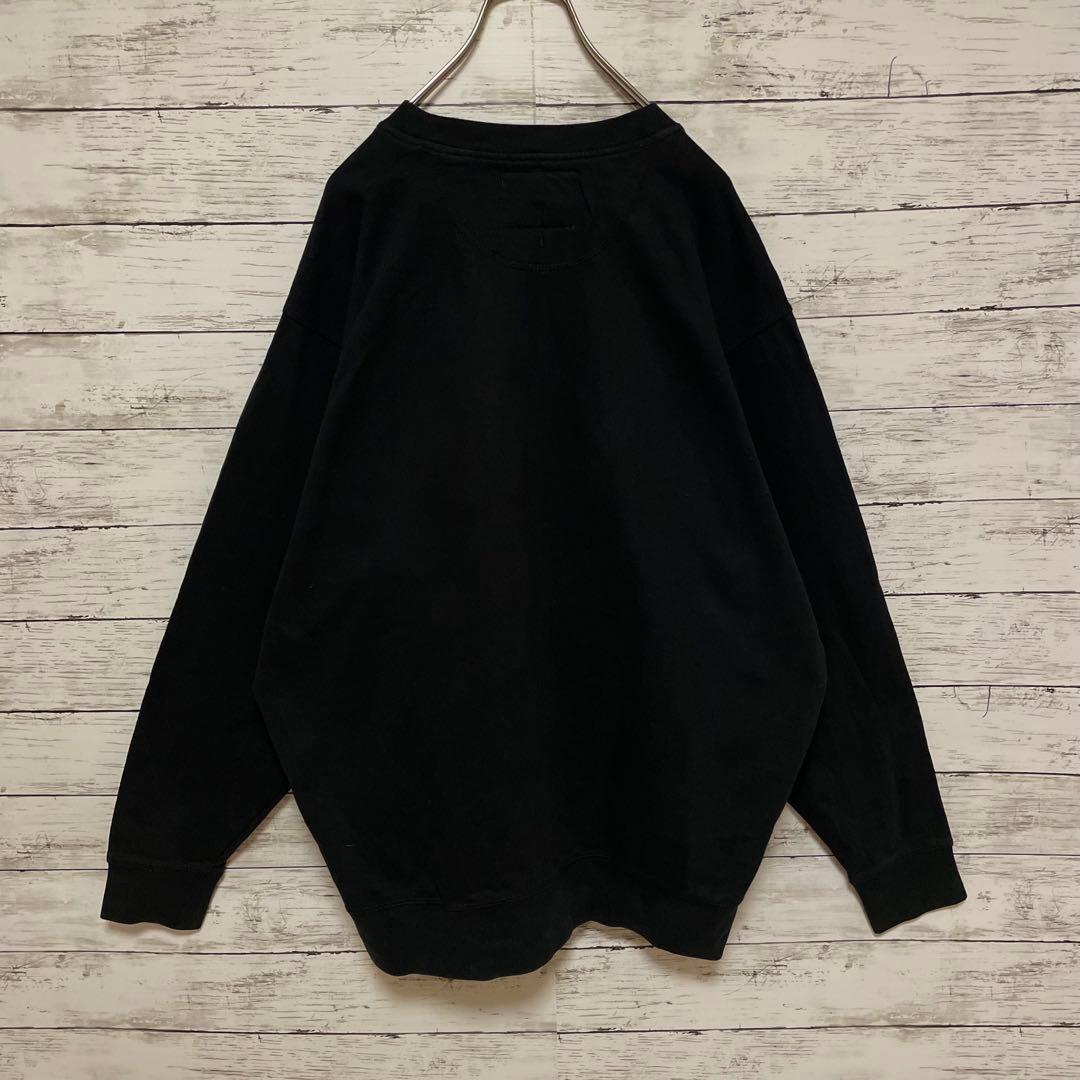 927【希少2XLサイズ】ナイキ♤刺繍ビッグロゴ　90s 銀タグ　スウェット人気