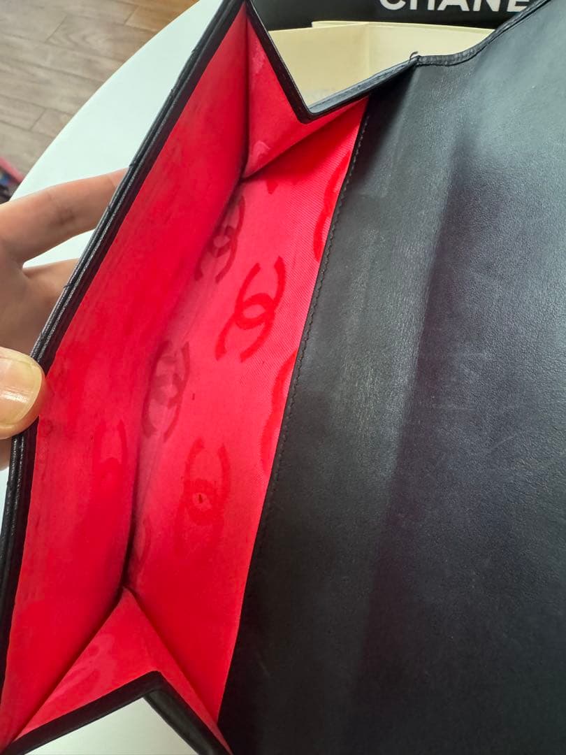 CHANEL カンボンライン長財布