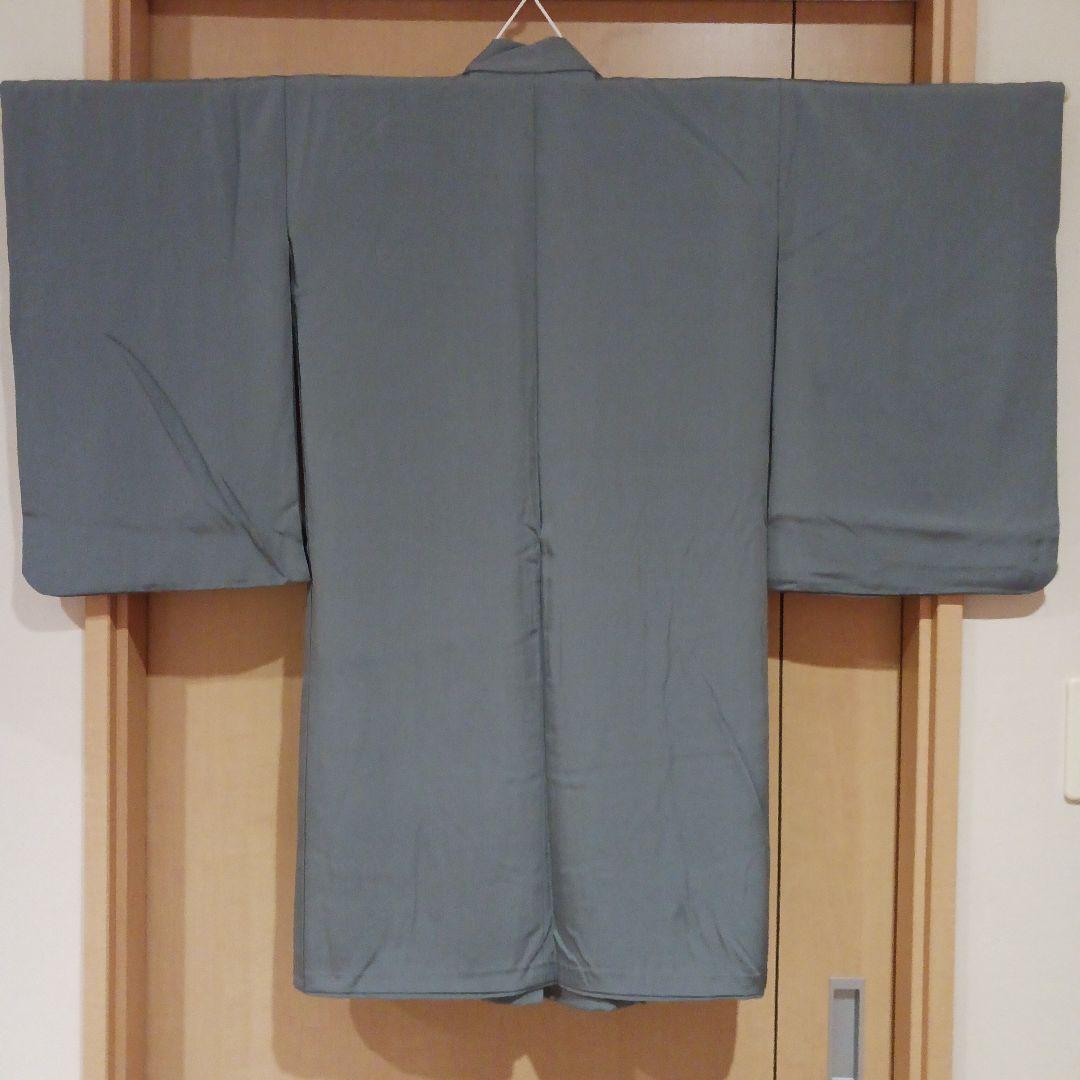 【着物は正絹！】男児　三歳　羽織　着物　袴　雪駄　小物　セット　灰色×黒縞