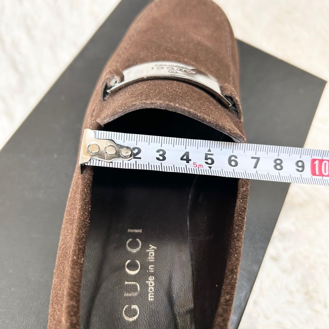 【美品】GUCCI グッチ スエード ローファー 35ハーフ