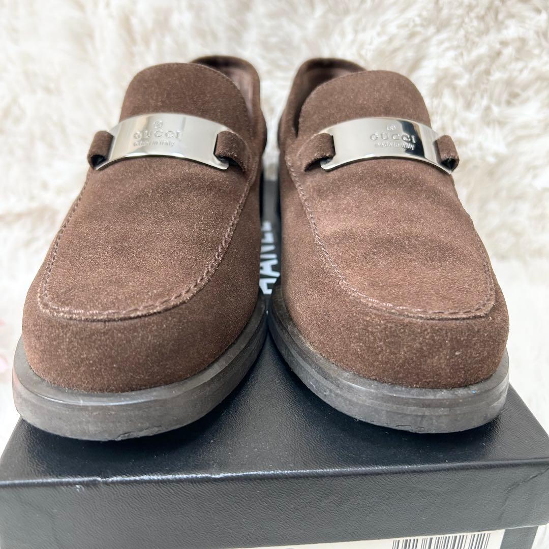 【美品】GUCCI グッチ スエード ローファー 35ハーフ