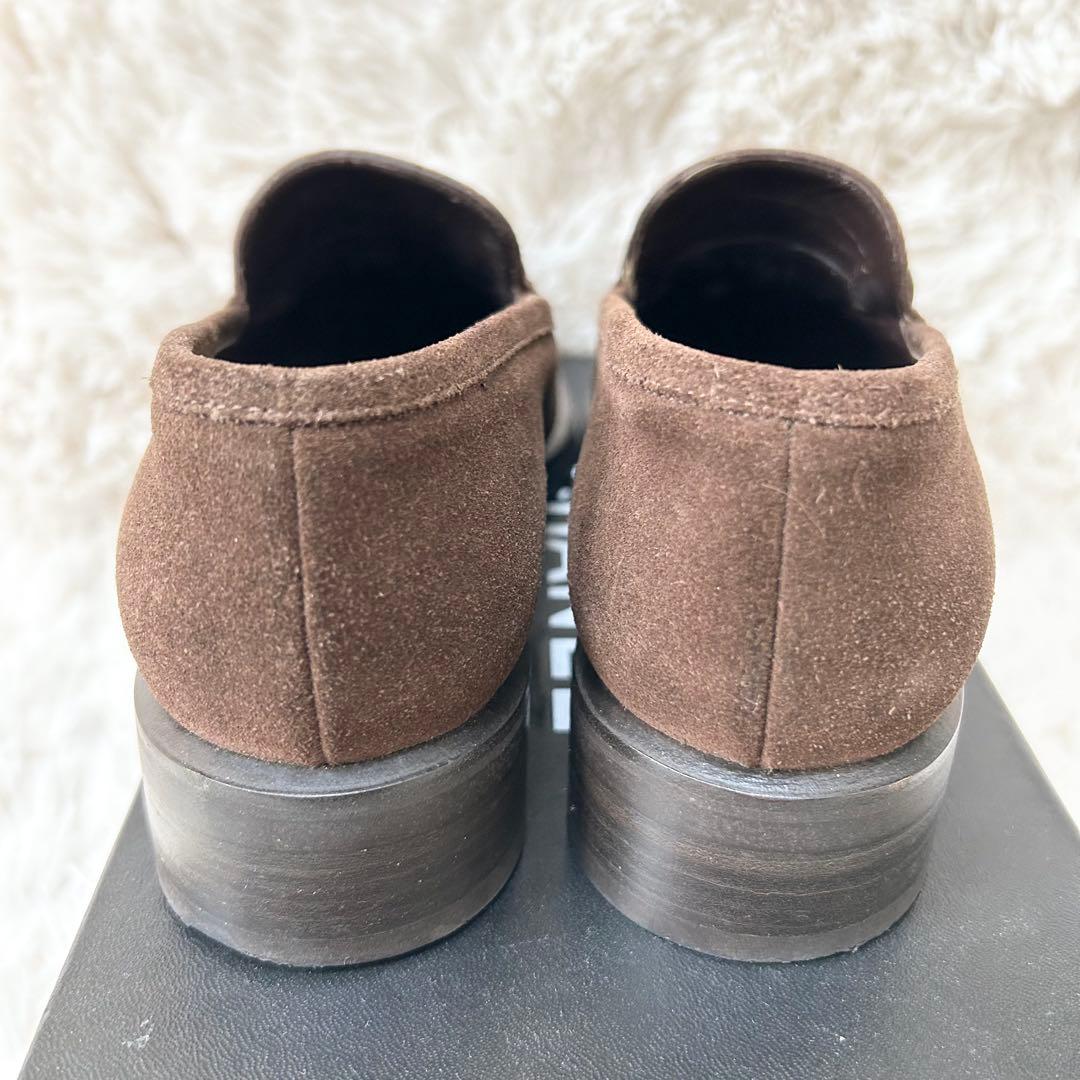 【美品】GUCCI グッチ スエード ローファー 35ハーフ