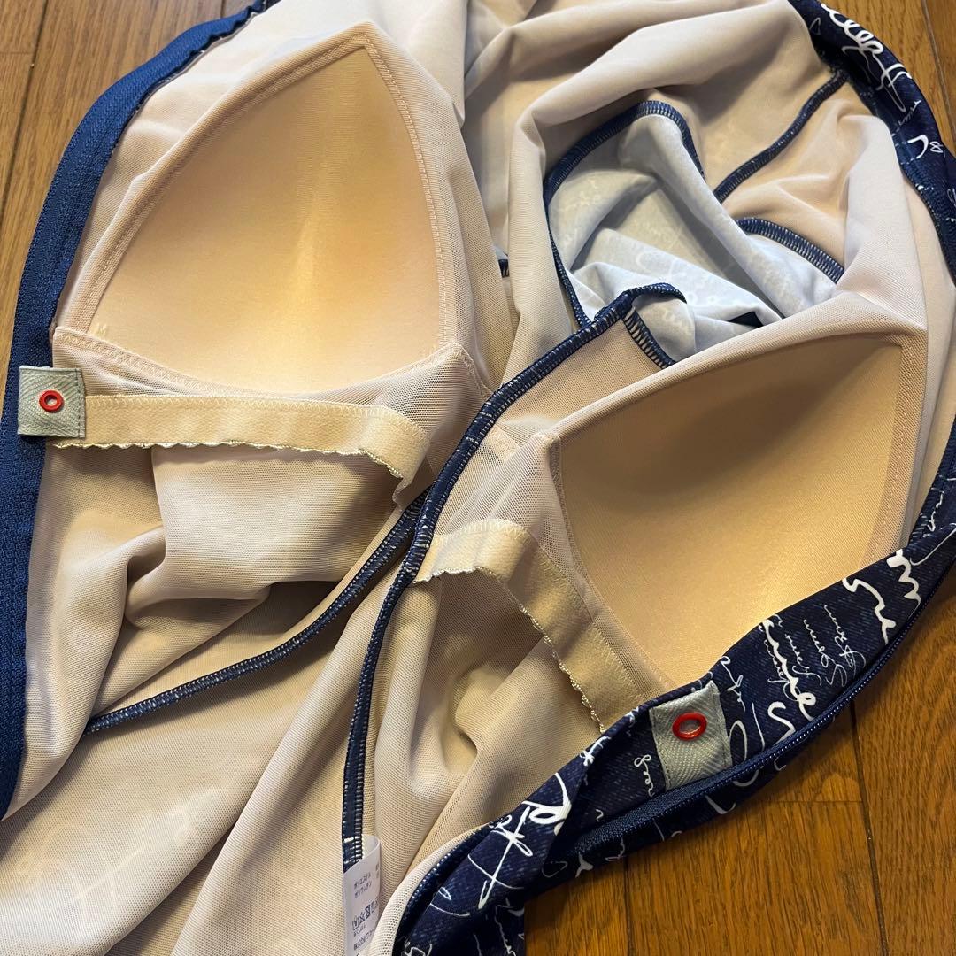 ワコールスイムウェアパワーネット内蔵 シェイプアップ水着トップス13号LL日本製