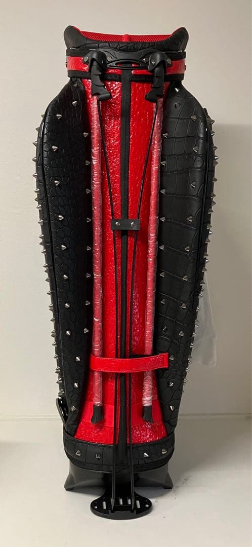 【新品未使用】エリートグリップ　限定品キャディバッグ　クロコダイル　スタッズ