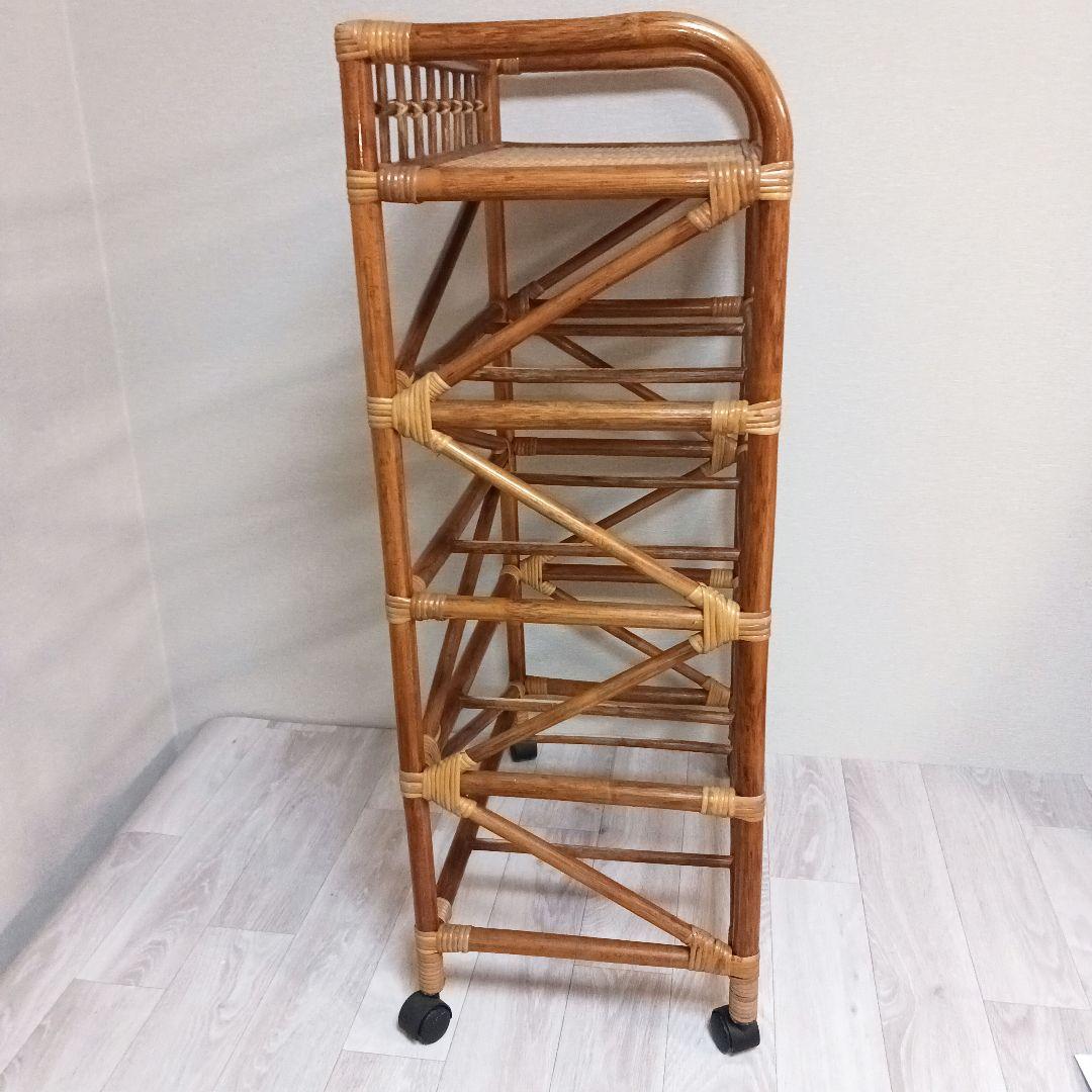 籐 ラタン チェスト4段 インテリア 昭和レトロ 箪笥　Kazama