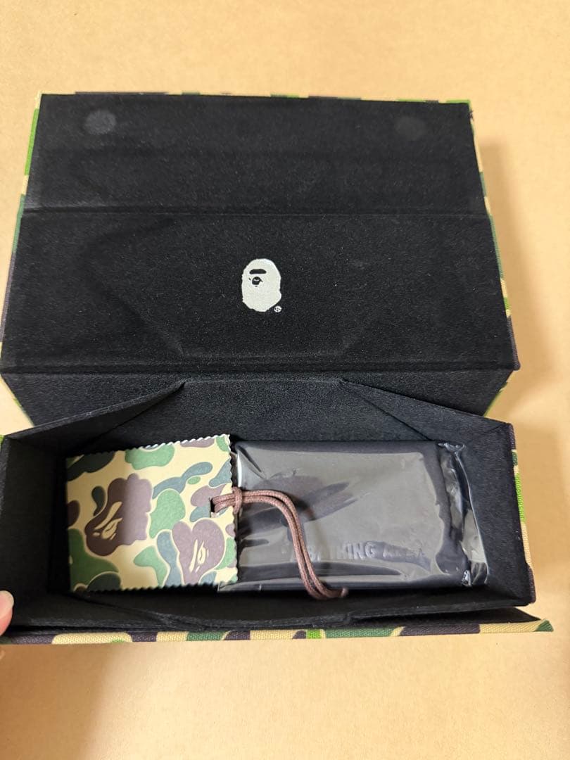 A BATHING APE ブラックフレーム メガネ