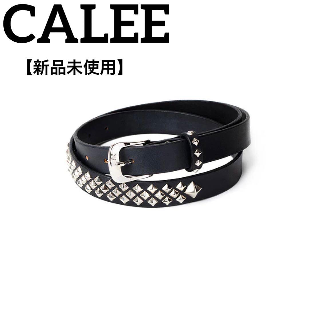 新品未使用】CALEE スタッズ レザー ナロー ベルト - メルカリ