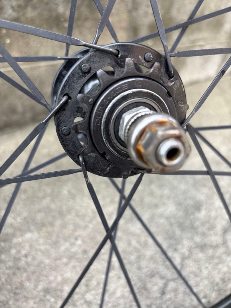 カーボンリムホイールセット　NOVATECハブ　ピスト用