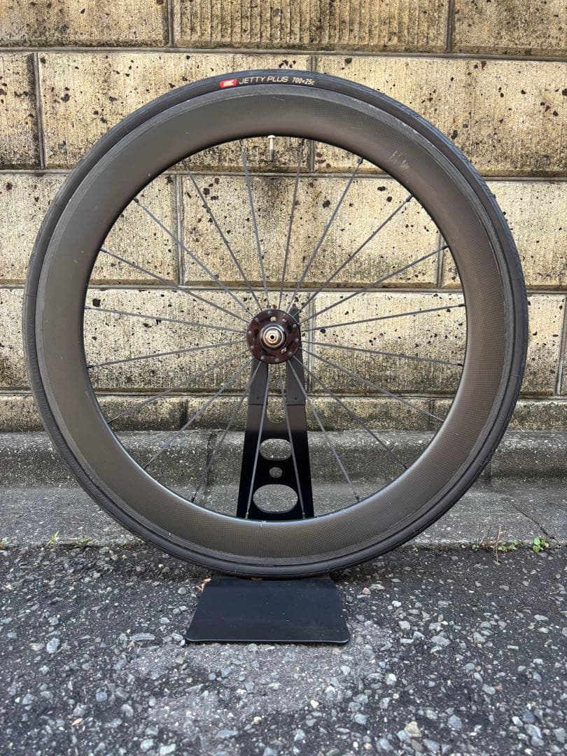 カーボンリムホイールセット　NOVATECハブ　ピスト用