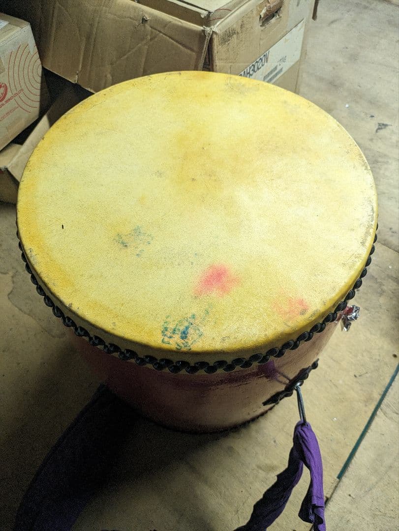 和太鼓 赤い色 エイサー