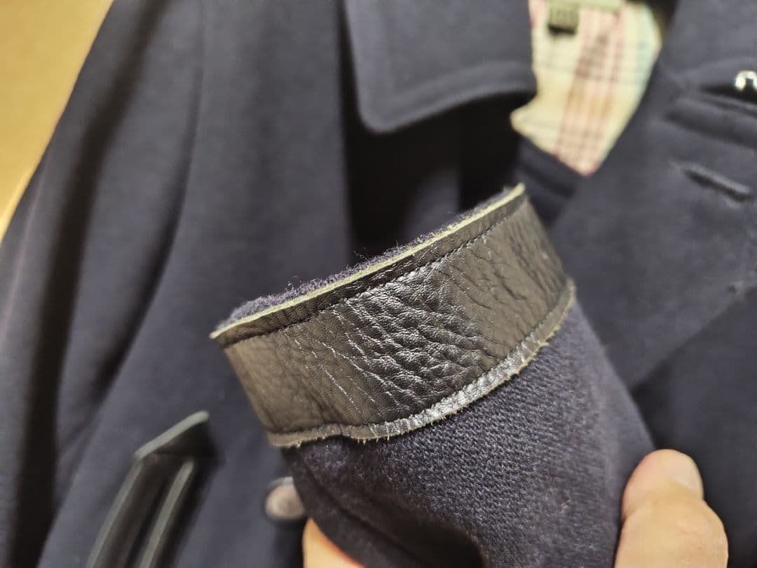 ナイジェルケーボン 40s NAVY Pコート ピーコート 状態良好 48