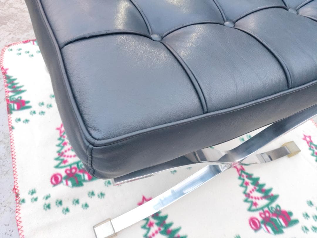 【送料込み】本革☆バルセロナチェア スツールA☆リプロダクト☆美品