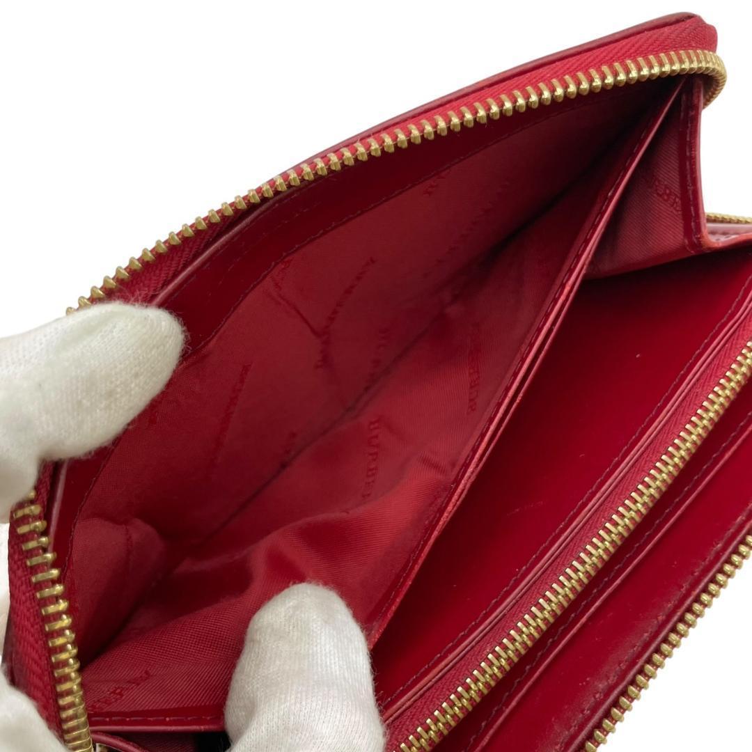 Burberry バーバリー 長財布 ノバチェック レザー ホースシャドー 美品