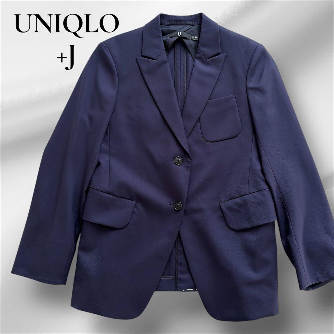 UNIQLO +J テーラードジャケット 美品 カシミヤ ウール ジルザンダー