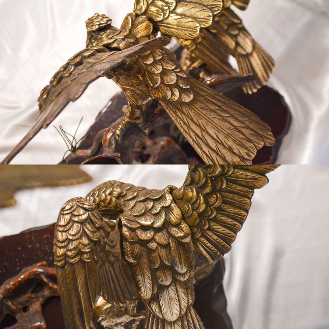 金属製・鷲・鷹・鳶・置物