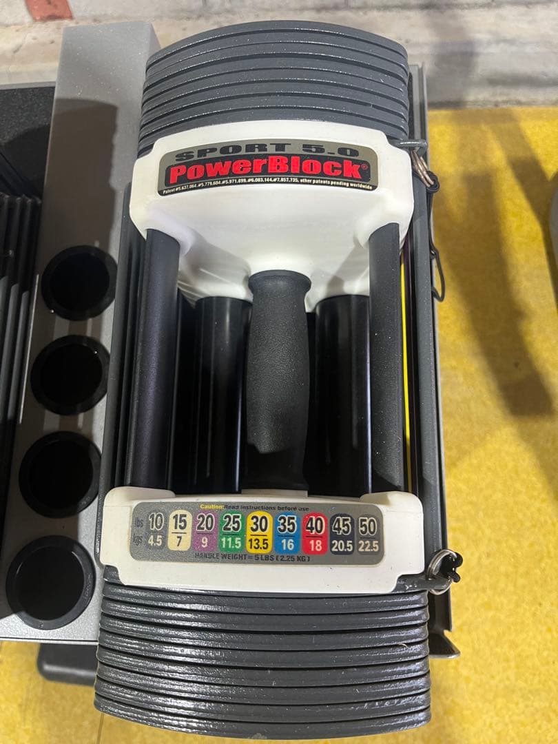 PowerBlock Sport5 片側22.5kg×2個　スタンド付き　可変式