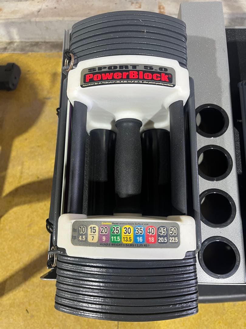 PowerBlock Sport5 片側22.5kg×2個　スタンド付き　可変式