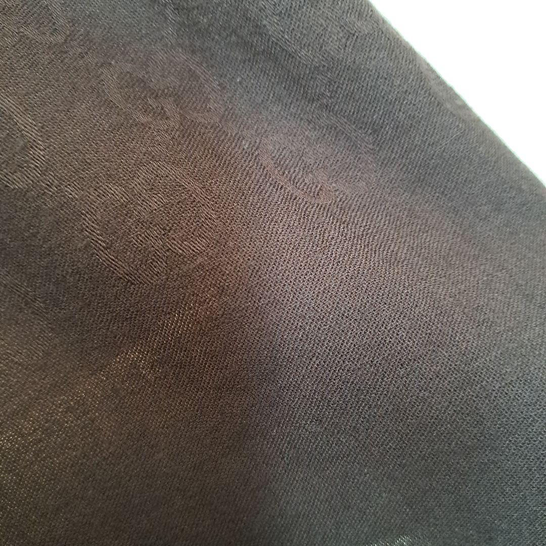 GUCCI 　GG柄ブラウン ウールストール フリンジ付き