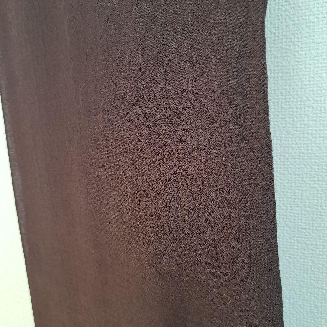 GUCCI 　GG柄ブラウン ウールストール フリンジ付き