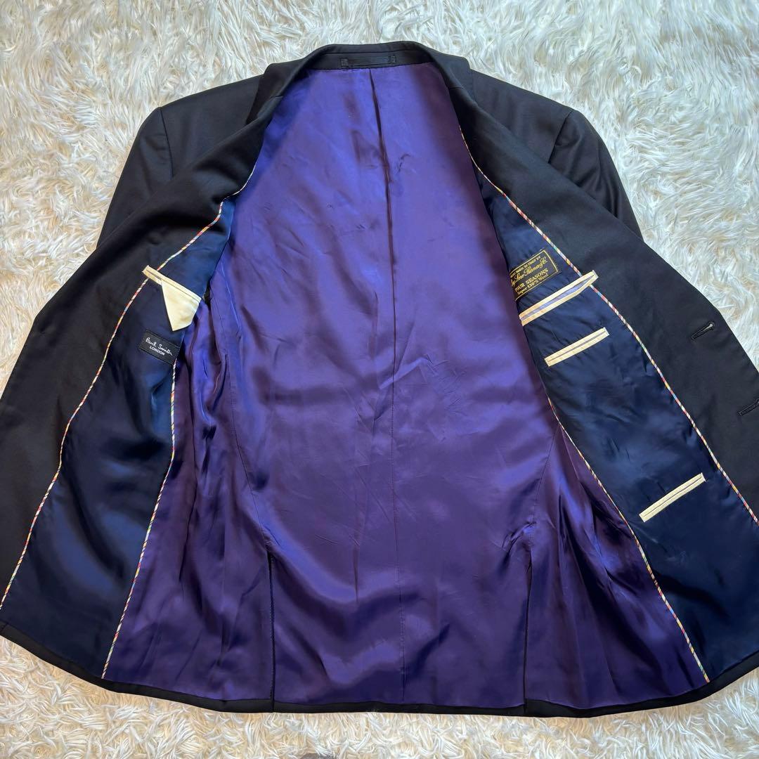 Paul Smith ポールスミス ロロピアーナ 総裏パープル XLサイズ