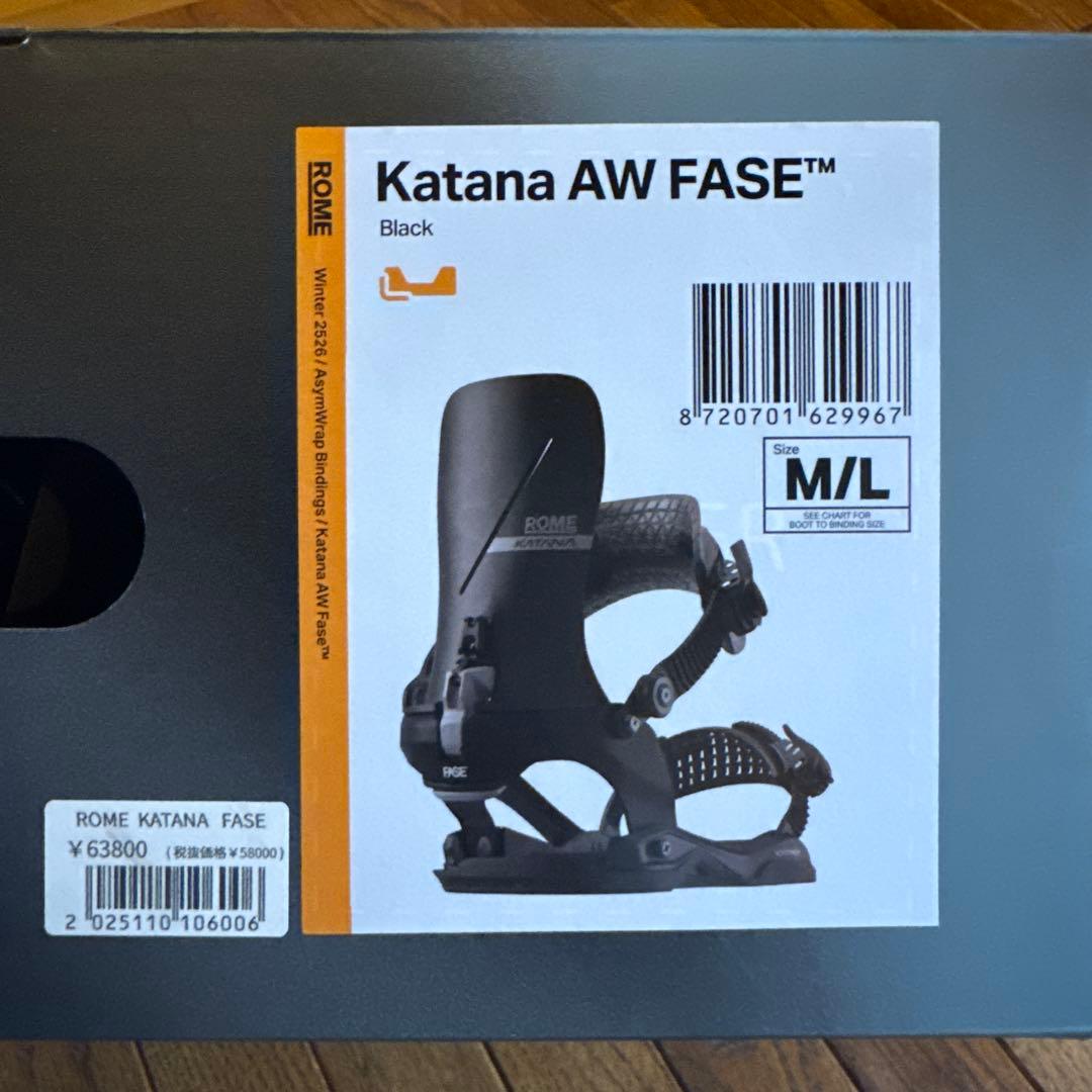 ROME KATANA AW FASE M/Lサイズ ブラック バインディング - メルカリ