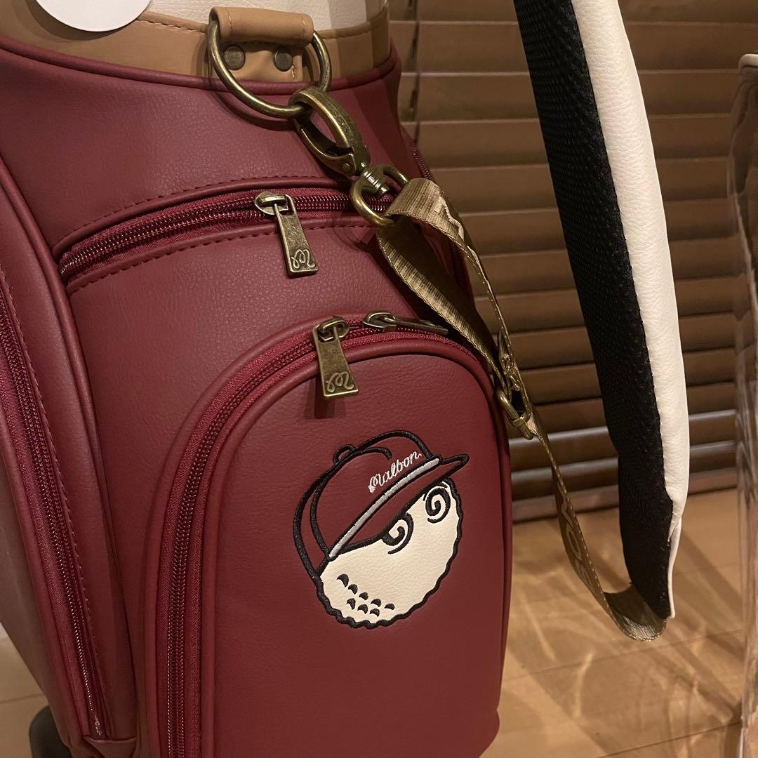 【即発送】MALBON マルボンゴルフ キャディバッグ ゴルフバッグ 赤白