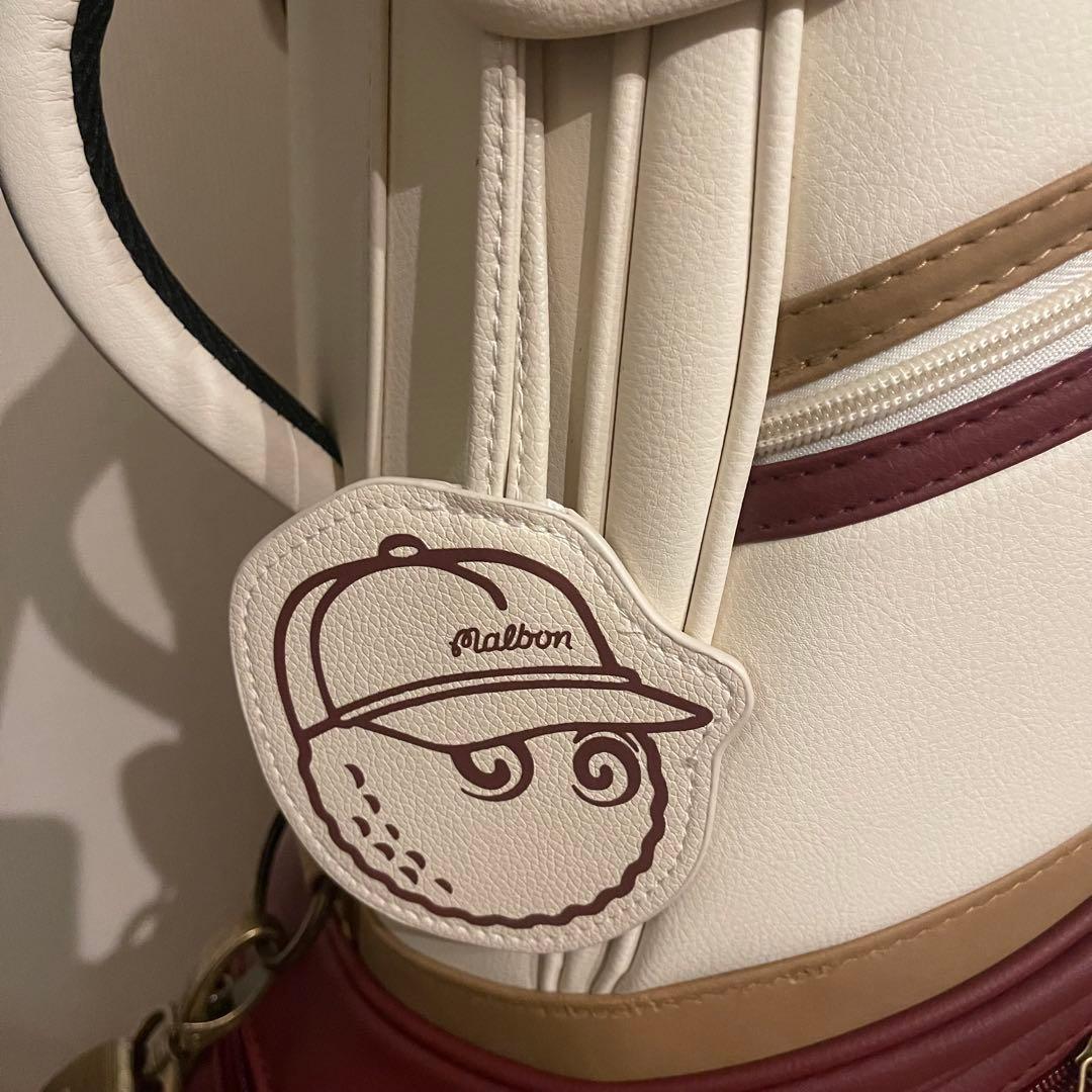 【即発送】MALBON マルボンゴルフ キャディバッグ ゴルフバッグ 赤白