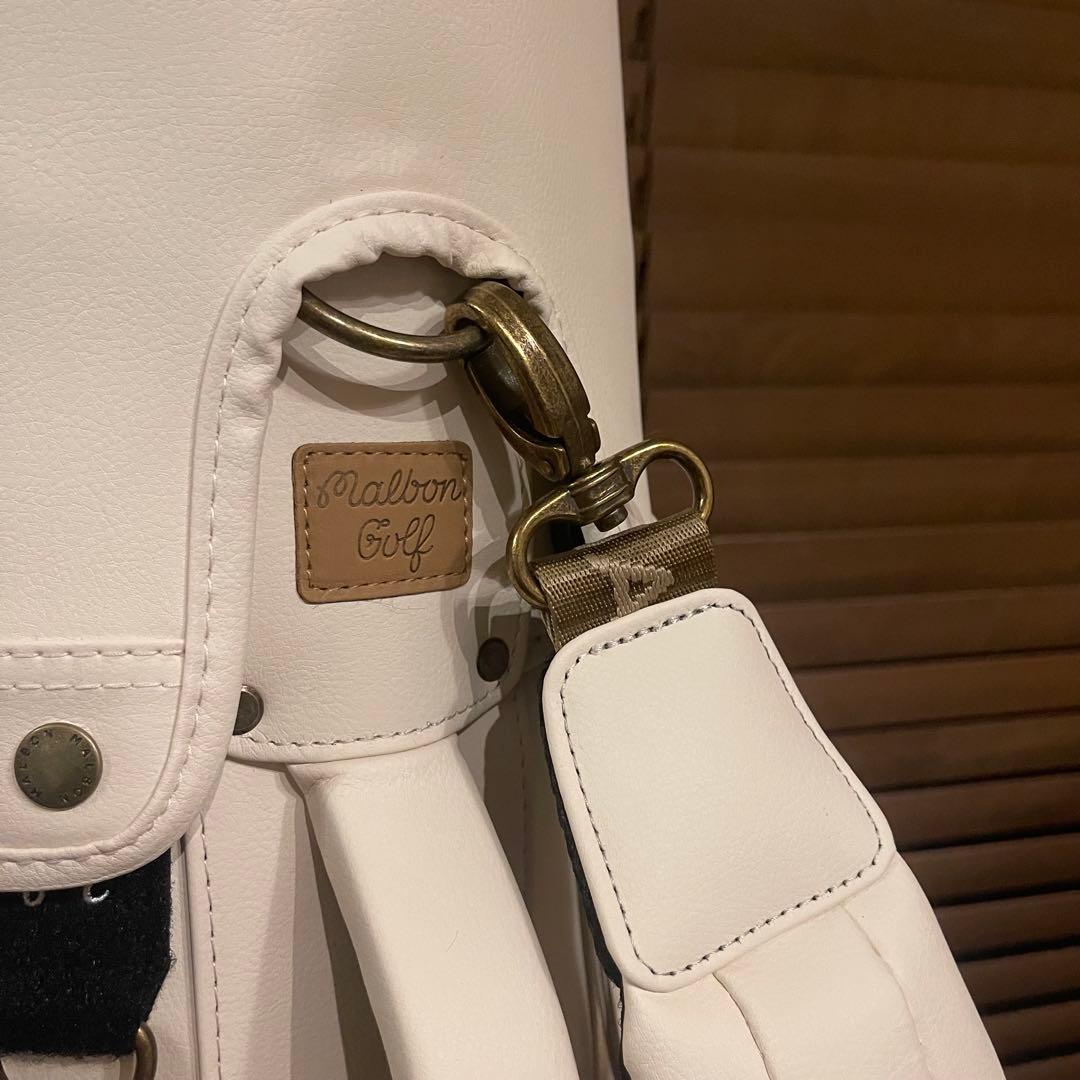 【即発送】MALBON マルボンゴルフ キャディバッグ ゴルフバッグ 赤白