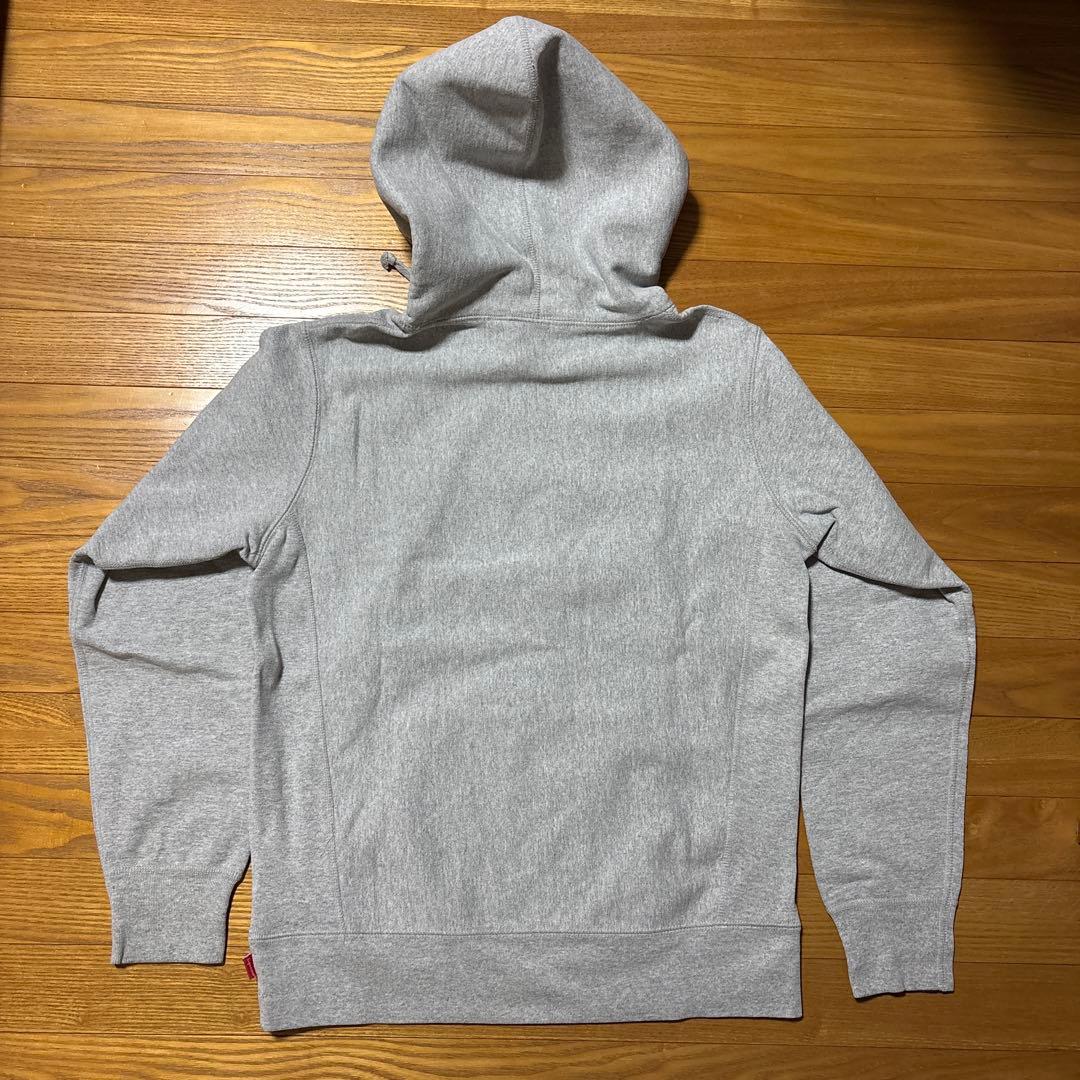 Supreme グレー フーディー パーカー クローム