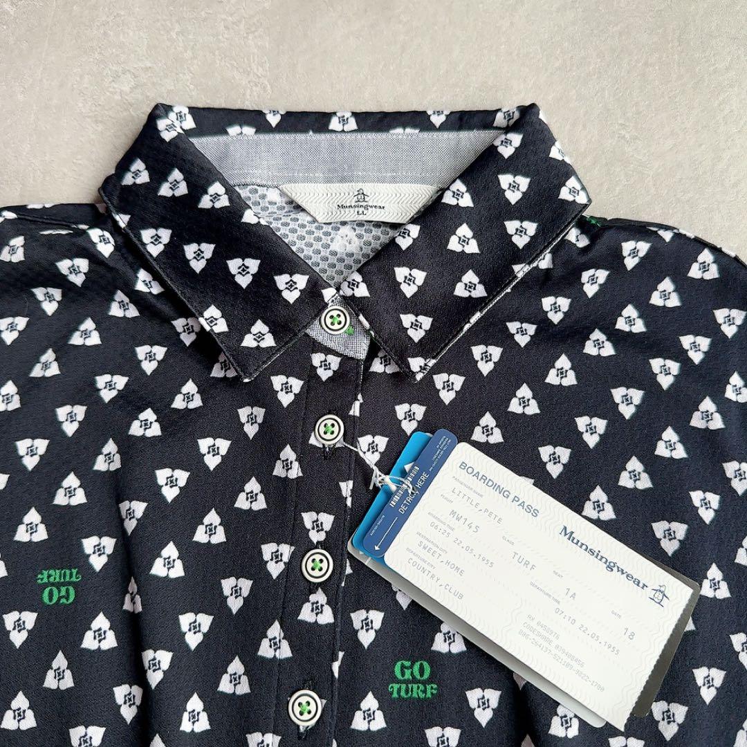 高島屋購入　マンシングウェア　サンスクリーンプリントゴルフワンピース　LL