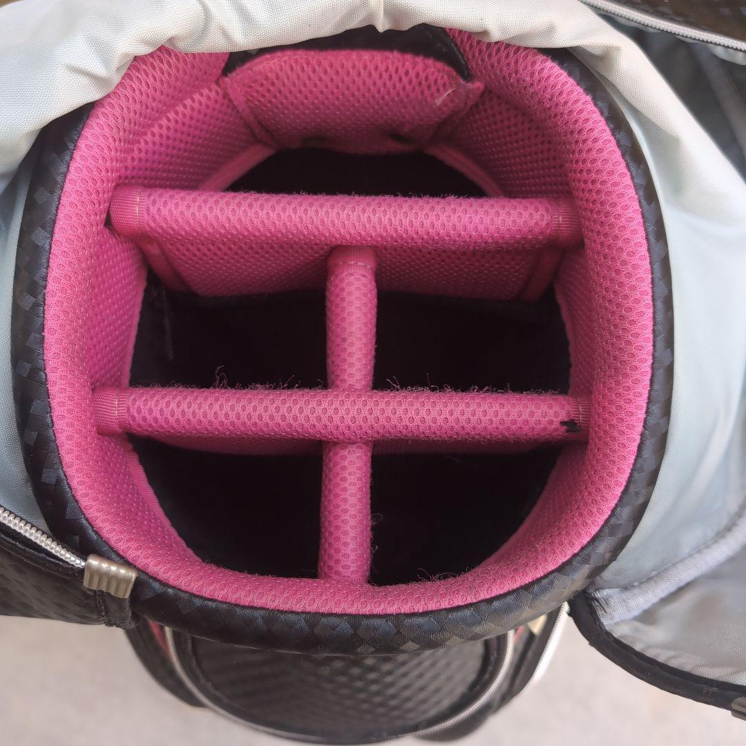 専用XXIO ゴルフバッグ・キャディバッグレディース 黒ピンク